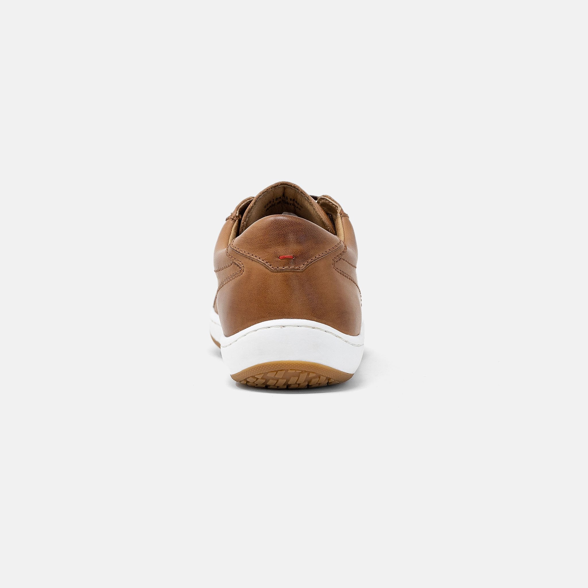 Men's Burnished Leather Avenue Sneaker - Cognac (White Sole) – Piloti
