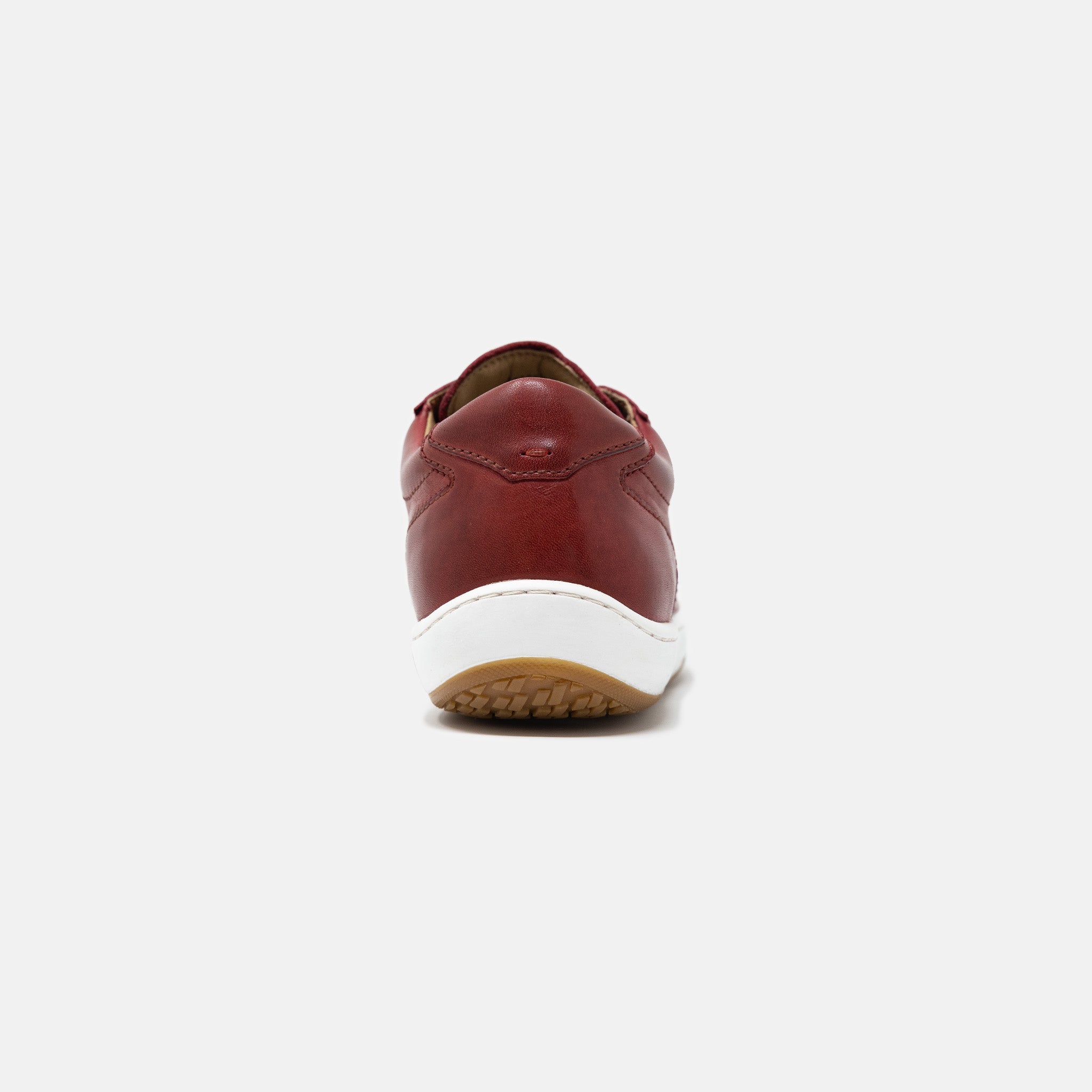 Men's Burnished Leather Avenue Sneaker - Red – Piloti