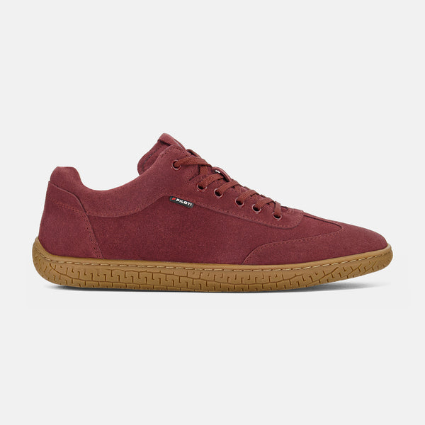 Men's Suede Shift Driving Sneaker Burgundy Piloti