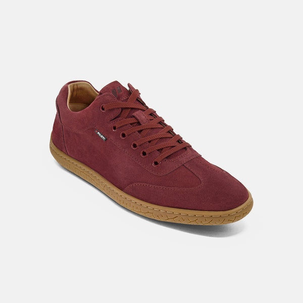 Men's Suede Shift Driving Sneaker Burgundy Piloti